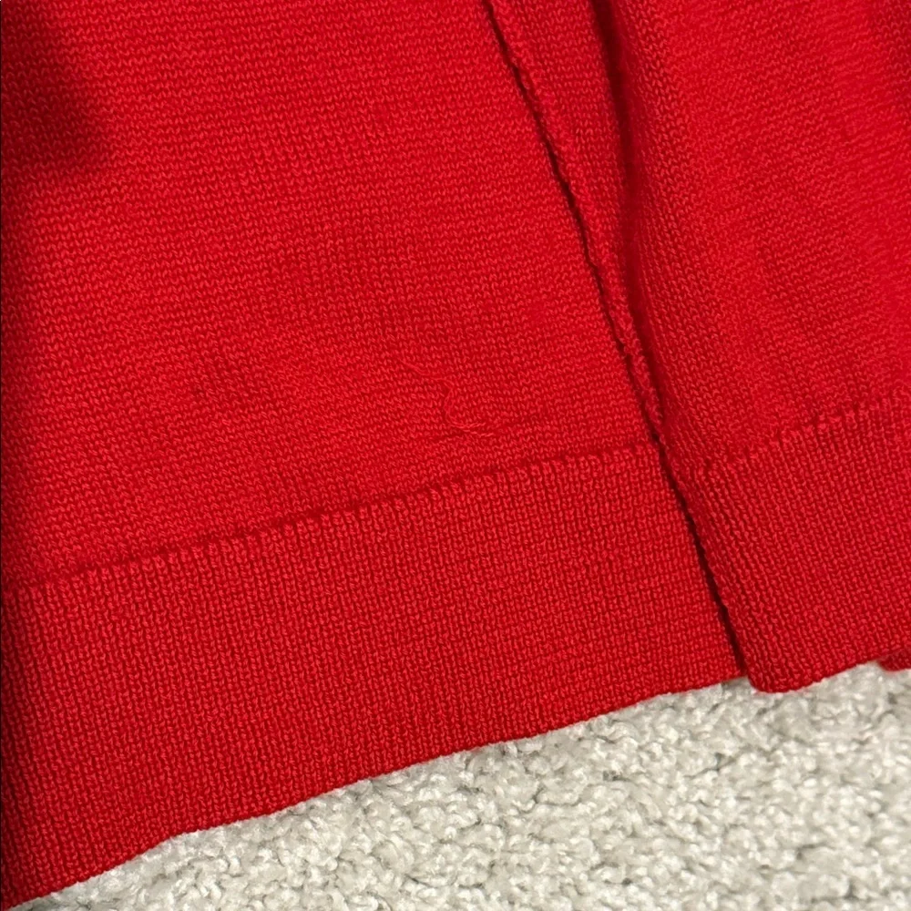 Bonpoint Kids Red V-Neck Cashmere Sweater, size 6 - Picture 5 of 5